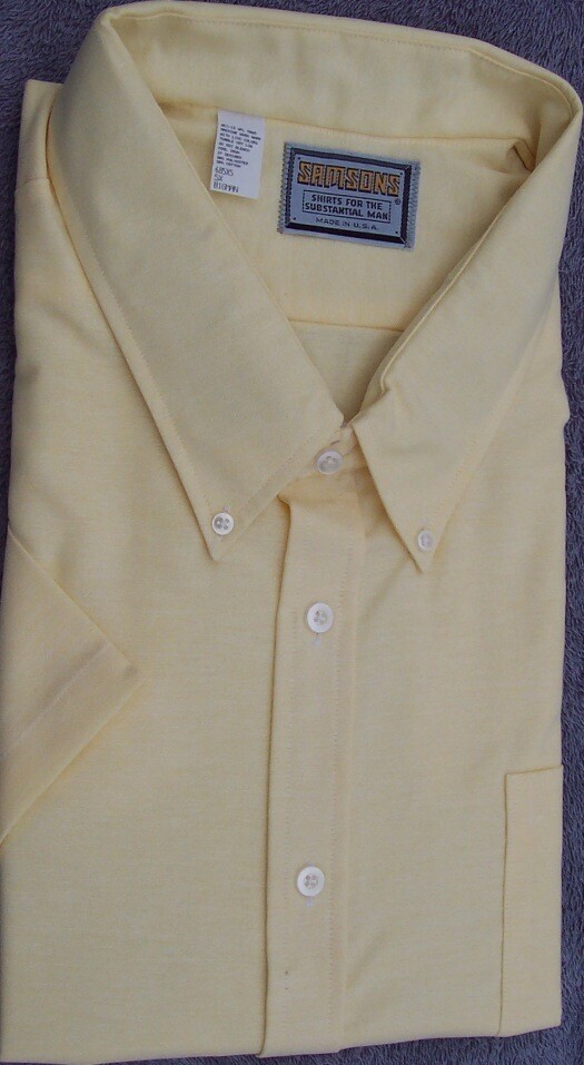 Dress Shirt Men's Long Sleeve Light Maize Buff Career Club