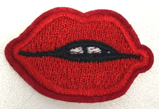 Patch Sew On Clothing Backpacks Jackets PANTS HAT Coat RED LIPS SIGN SYMBOL A16