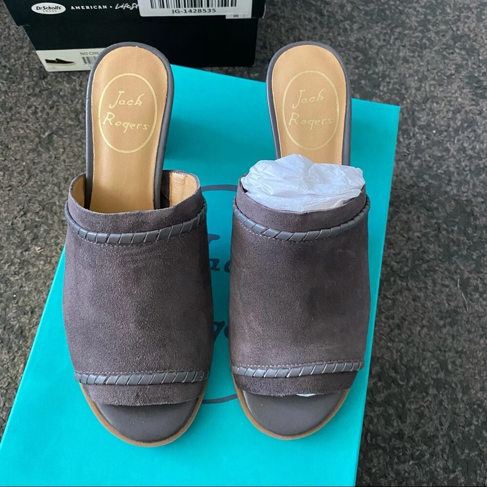 Jack rogers campbell suede best sale mule