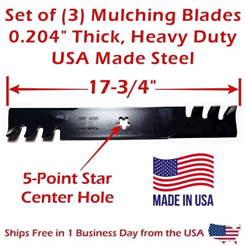 Copperhead 3 HUSQVARNA 52" Heavy Duty Mulching Gator Blades 574870801