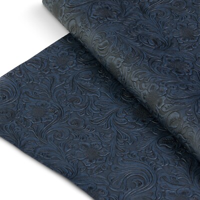 Tooled Faux Leather Western Embossed Vinyl - Fabric By The Yard