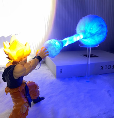 Dragon Ball Z Goku Kamehameha desk gift Night Light - Desk Lamp BLUE