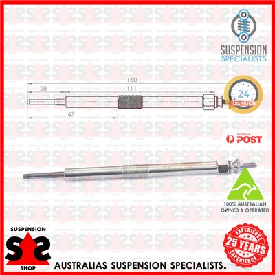 Glow Plug Suit TOYOTA Etios Saloon (_K1_) 1.4 D-4D (NUK15_) ETIOS Saloon (_K1_)