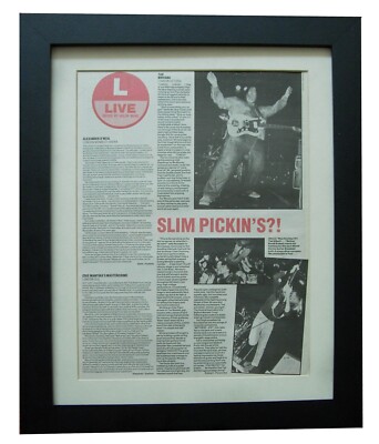 TAD+NIRVANA+London Astoria+REVIEW+POSTER+AD+FRAMED ORIGINAL 1989+FAST WORLD SHIP
