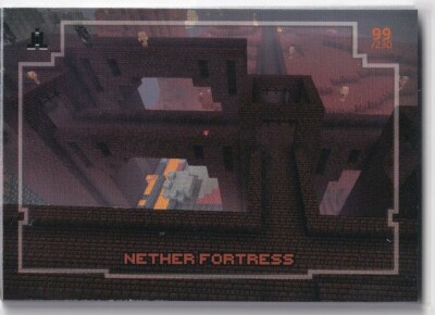 Panini Minecraft Adventure Trading Cards Karte Nr. 99 Nether Fortress Festung