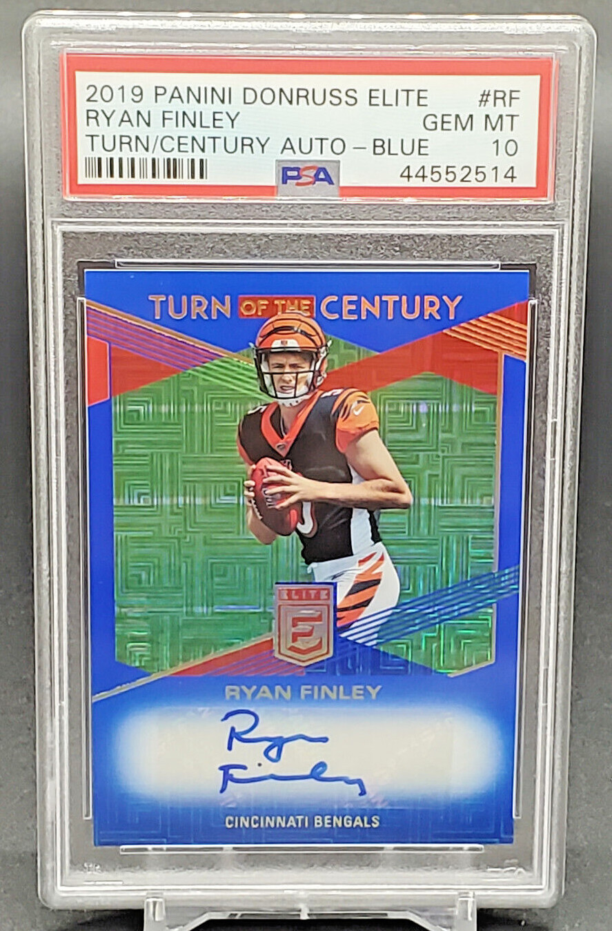 Ryan Finley Panini Donruss Elite Turn of the Century Autographs #RF Blue