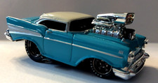 MUSCLE MACHINES 5TH ANNIV. 1957 CHEVY -- DIECAST CAR 1/64 - 57 CHEVY --