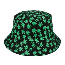 Czarny kapelusz dwustronny bucket hat wdkarski modny kap-m4 versoli