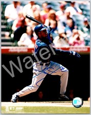 Shannon Stewart Signed Auto Minnesota Twins  8x10 Batting Photo File