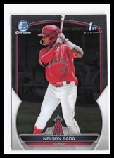 2023 Bowman Chrome Prospects #BCP-132 Nelson Rada Los Angeles Angels RC 1st 18