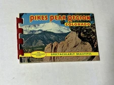 Pikes Peak Region Colorada Spectacularly Beautiful Mini Postcard Album 