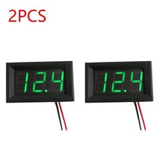 LED 12V  24V Digital Display Voltmeter Car Motorcycle Voltage Gauge Panel Meter