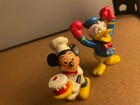 Vintage Mickey Mouse Baker and Donald Duck PVC Toys Figure 2" Disney Hong Kong — photo 2