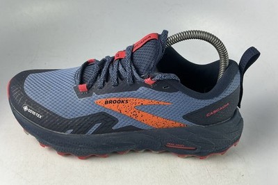 Brooks Cascadia 17 GTX Women's Trail Running Shoes Navy/ Bittersweet/ Sz 7.5 B
