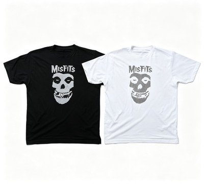Vintage Punk Rock Misfits Skull Logo Graphic T-Shirt SIZE S-5XL