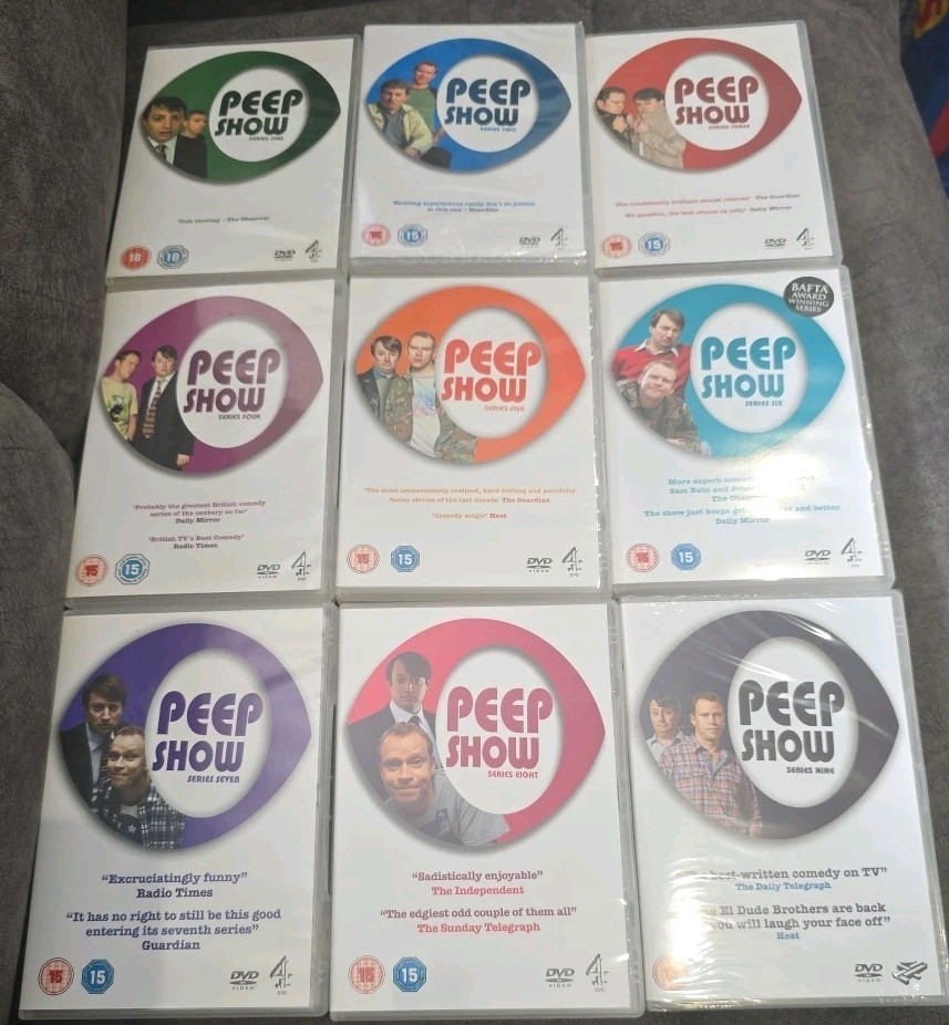 Peep Show The Complete Series 1-9 DVD Box Set: FREE DELIVERY- RARE