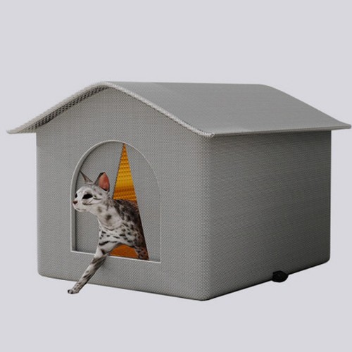 Outdoor Cat House Courtyard Pet Dog Outdoor Stray Pet Dog Warm Loving Home - Picture 2 of 12