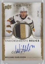 2021-22 Upper Deck The Cup 18/50 William Karlsson #ER-WK Auto 4lz