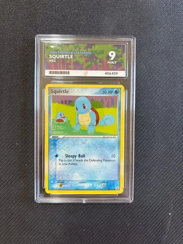 ACE 9 GEM MINT Squirtle 2004 EX Fire Red & Leaf Green 82/112 Pokemon Card