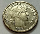 1913 BARBER DIME SILVER U.S. COIN * GET WHAT U C * SHIPS FREE