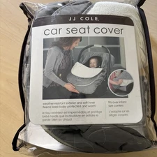 JJ Cole Sherpa Infant Baby Graphite Car Seat Stroller Cover USED