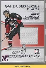 2009-10 ITG Heroes and Prospects Black Vault Purple 1/1 Brett Connolly READ 1p0