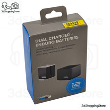 GoPro Dual Charger + 2 Enduro Akkus für HERO 9 10 11 12 Black Original Set EU