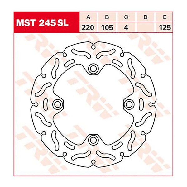 Trw Bremsscheibe (FüR: Triumph Daytona 600 806LW 03-04 Hinten )-image