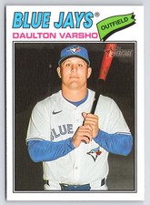 Daulton Varsho 2026 Topps Heritage #223 Toronto Blue Jays