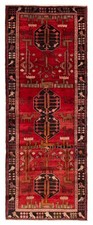 Vintage Hand-knotted Runner Rug 3'8" x 9'9" Traditional Oriental Wool Carpet