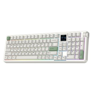 EPOMAKER RT100 PRO Keyboard White Creamy Jade Screen Knob