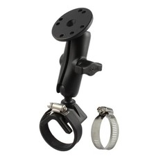 RAM-B-108U RAM Double Ball Strap Hose Clamp Mount with Round Plate - Medium