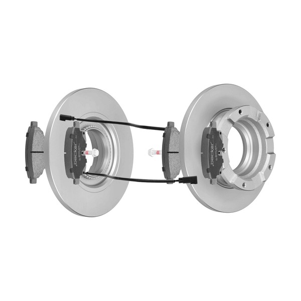 F.Becker Bremsscheiben Ø280MM + BremsbelÄGe Hinten FÜR Ford Transit Tourneo-image