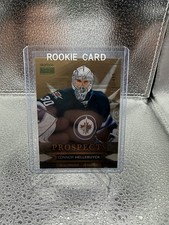 15-16 Fleer Showcase Hockey Skybox Prospects Rookie S18 Connor Hellebuyck /499💥
