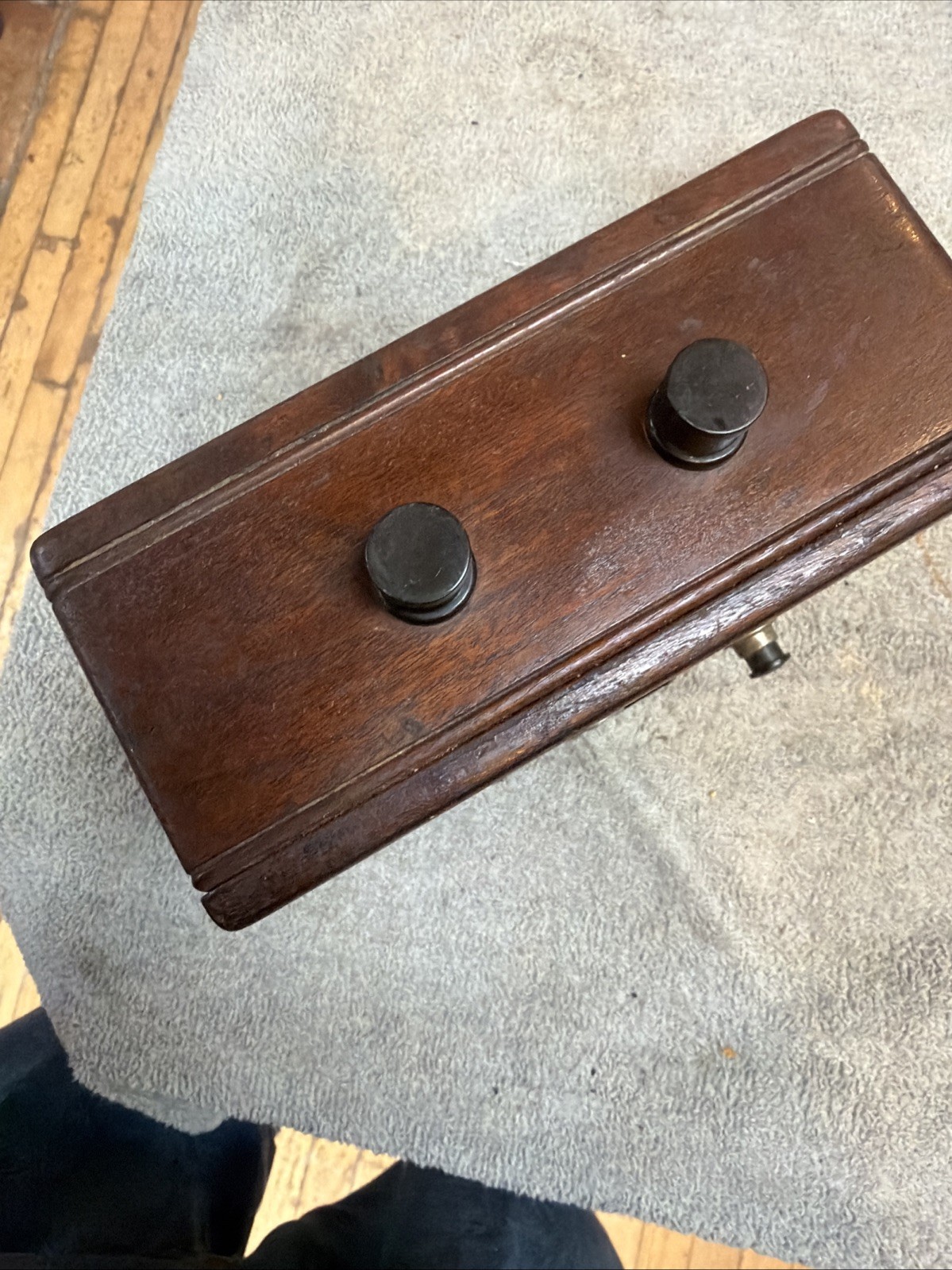 Vintage Weston Electrical 120V A.C. Voltmeter Wood Box Instrument Model 155