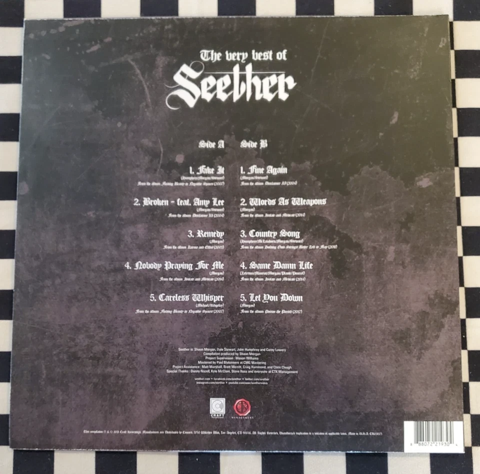 The Very Best Of Seether LP by Seether brown vinyl limited edition 2021 VG+ - Image 2 of 4