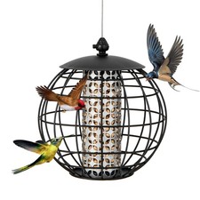 Mangeoire à Oiseaux Suspendue en Métal d'Extérieur Mangeoire à Oiseaux Sauvages