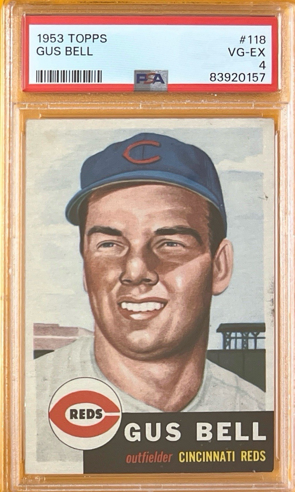 1953 Topps - #118 Gus Bell - PSA 4