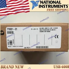 National Instruments USB-6008 Data Acquisition Card NI DAQ Multifunction USStock