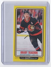 2021-22 O-Pee-Chee Premier Tallboys Yellow Brady Tkachuk Ottawa Senators #P-24