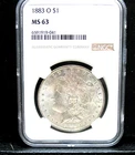 1883-O  Morgan Silver Dollar NGC MS 63