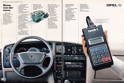 3w27625/ Reklame / Werbung aus 1987   OPEL