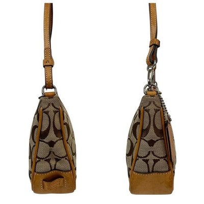 バッグ Coach Brown Signature mini pouch バッグ Coach Brown Signature mini pouch COACH Brown Signature mini