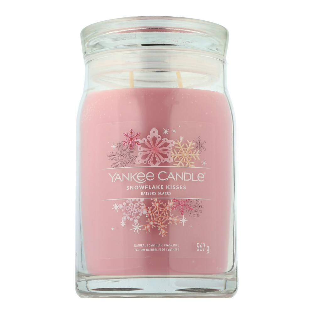 Фирменная свеча Yankee Candle - Снежинки и поцелуи, 567г