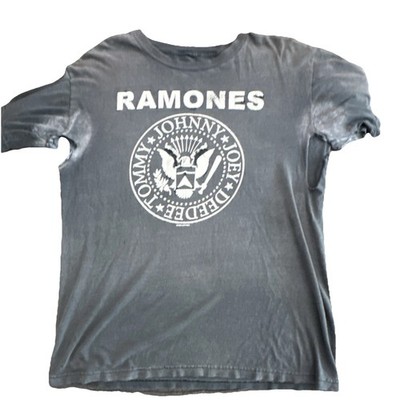 Ramones 1990s Original Men's Black Graphic Tee Short Sleeve