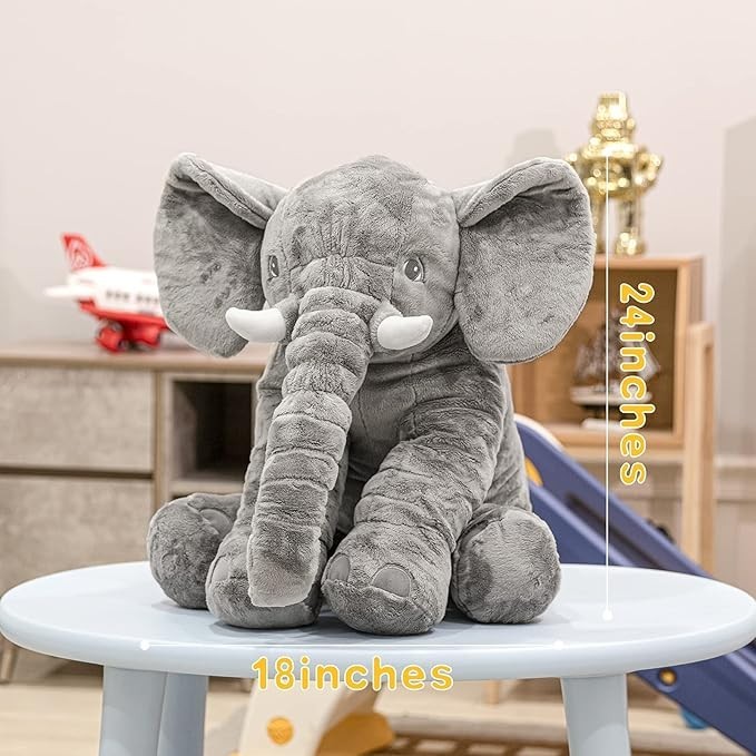 Homily Stuffed Elephant Plush Animal Toy 24 INCH With Free Shipping