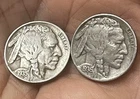 1935 & 1936 Buffalo Indian Head Nickel TWO COIN SET