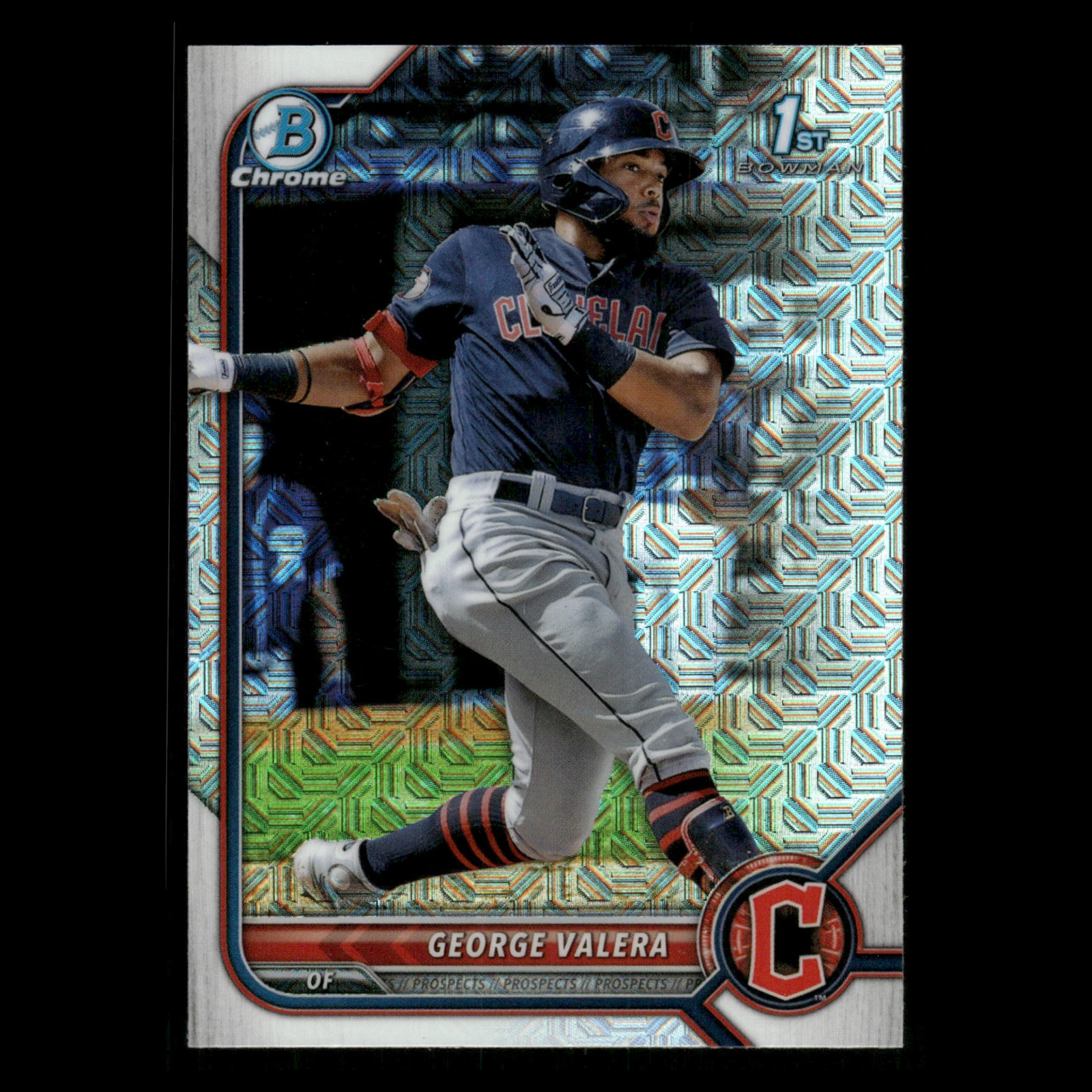 George Valera Rookie #BCP-22 2022 Bowman Chrome Prospects Mojo Guardians Card NM