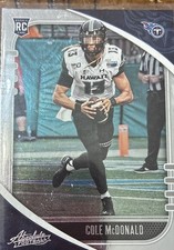 2020 Panini Absolute - Rookie Cole McDonald #120 (RC)