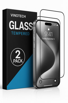 2er Panzerfolie für iPhone 17 16 15 14 13 12 11 Pro Max Schutz Glas 9H VINOTECH 